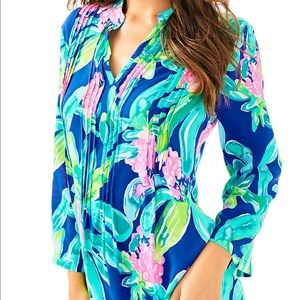 NWT Lilly Pulitzer Sarasota Tunic Top Blouse XXS
